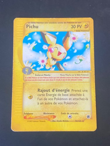 Carte pokemon pichu 165 - pokemon, fr