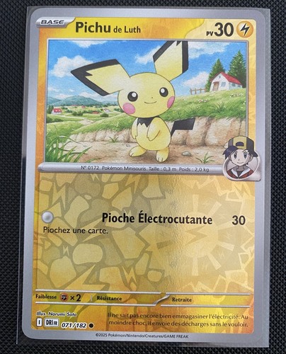 Carte pokémon pichu luth - carte, de