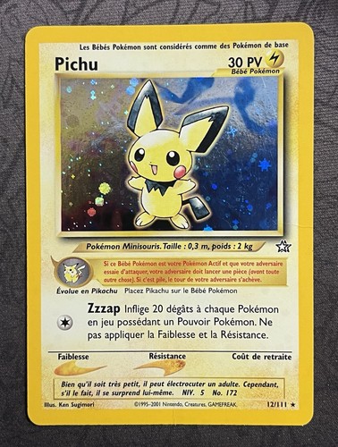 Carte pokémon pichu 12 111 - carte,