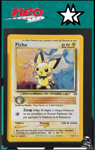 Carte pokémon pichu 111 - pokémon, 12/111