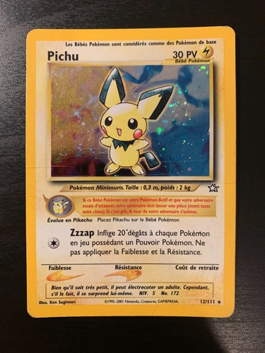 Carte pokémon pichu 12 111 - pokémon, :