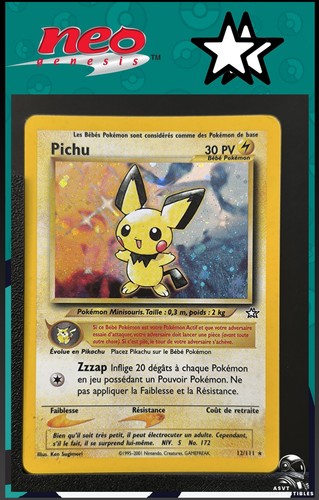 Carte pokémon pichu 111 - carte, 12/111