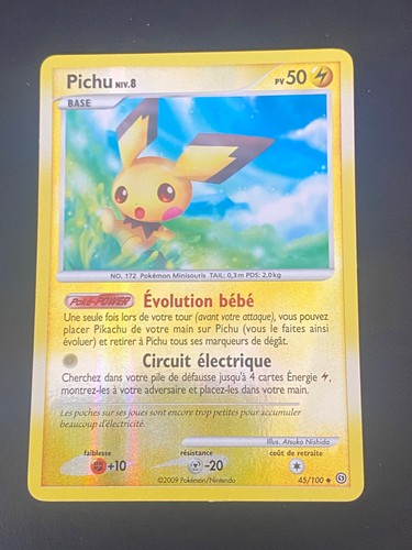 Carte pokemon pichu 100 - carte,