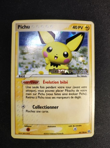 Pichu 106 emeraude carte - ex,
