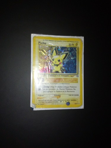 Carte pokemon pichu holo 1ère - carte,
