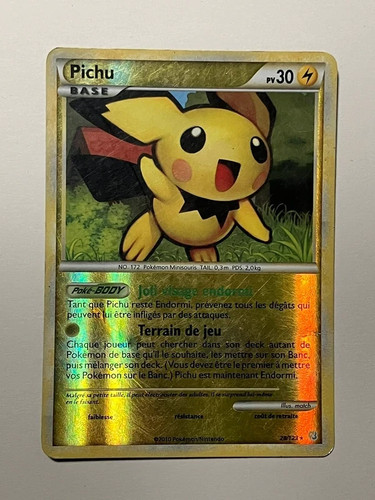Carte pokémon pichu 123 - carte,