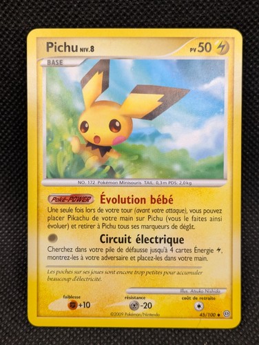 Carte pokemon pichu bloc - pokemon,