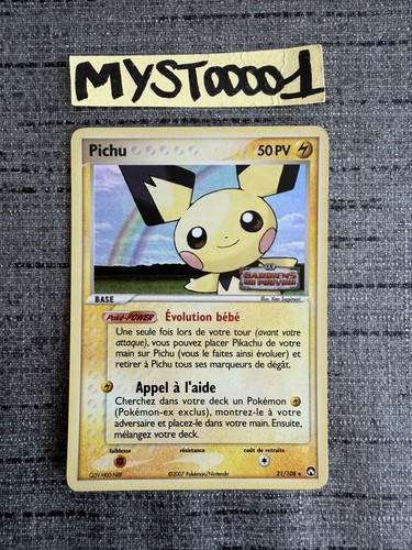 Carte pokémon pichu 108 - carte, 21/108