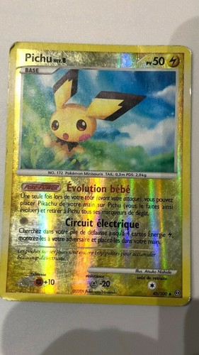 Carte pokemon pichu - holo, shiny