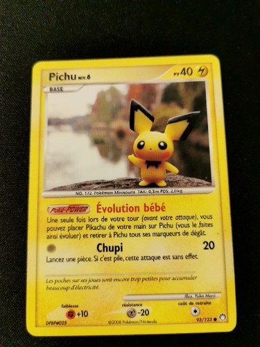 Carte pokémon pichu 123 - pokémon, 93/123